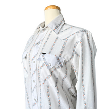 Load image into Gallery viewer, Bar M Rancher Floral and Striped Long Sleeve Collared Shirt | Medium

