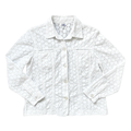 Vintage 90s Tabi White Cotton Eyelet Blouse | Medium