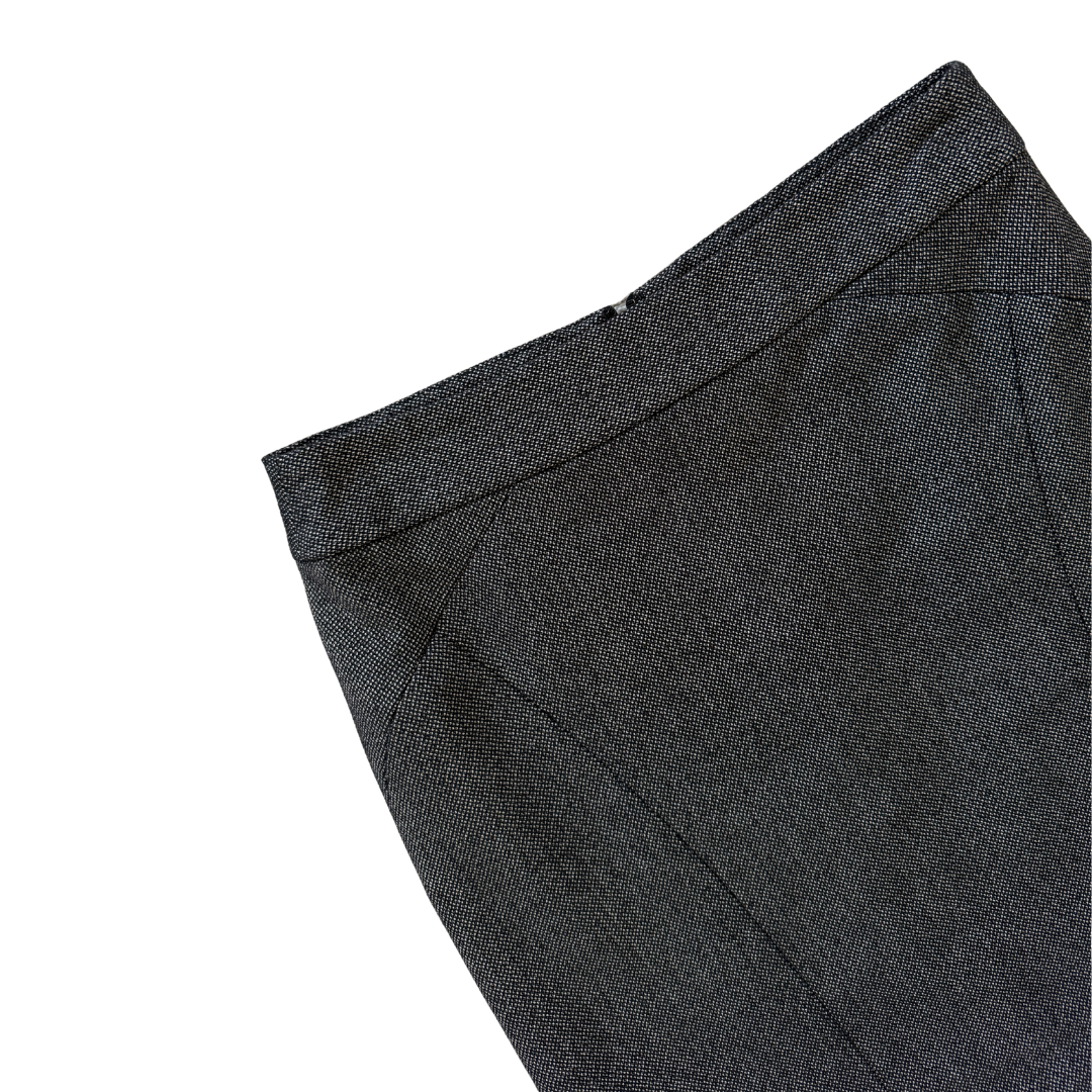 Banana Republic Gray Marled Mini Skirt | 6 (Medium)