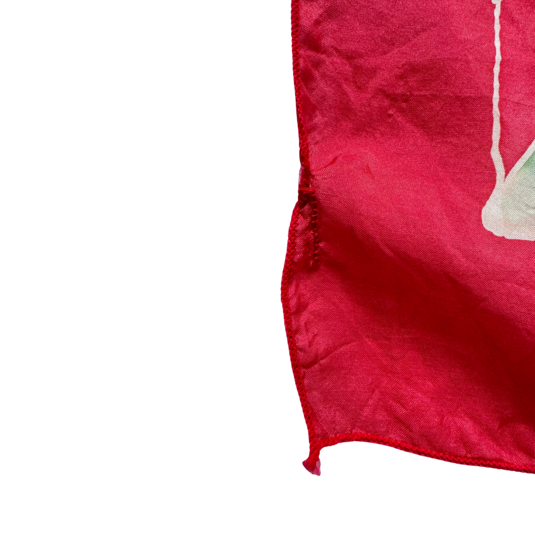 Rainbow Floral Square Scarf