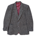 Vintage 1980s-1990s Men's Brown Harris Tweed Blazer | Medium-Large