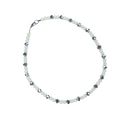 Up-cycled Hand Crafted Faux Pearl and Hematite Beaded Necklace