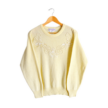 Load image into Gallery viewer, Floral Beaded Sweater | S-M
