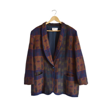 Load image into Gallery viewer, Geometric Print Blanket Coat | XL
