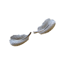 Load image into Gallery viewer, Vintage Bond and Boyd Sterling Silver Feather Screw-Back Earrings | 1950s
