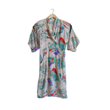 Load image into Gallery viewer, Bright Abstract Botanical Print Dress | M
