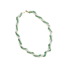 Load image into Gallery viewer, Vintage Hawaiian Pearl and Jade Twisted Bead Statement Necklace | 1960s
