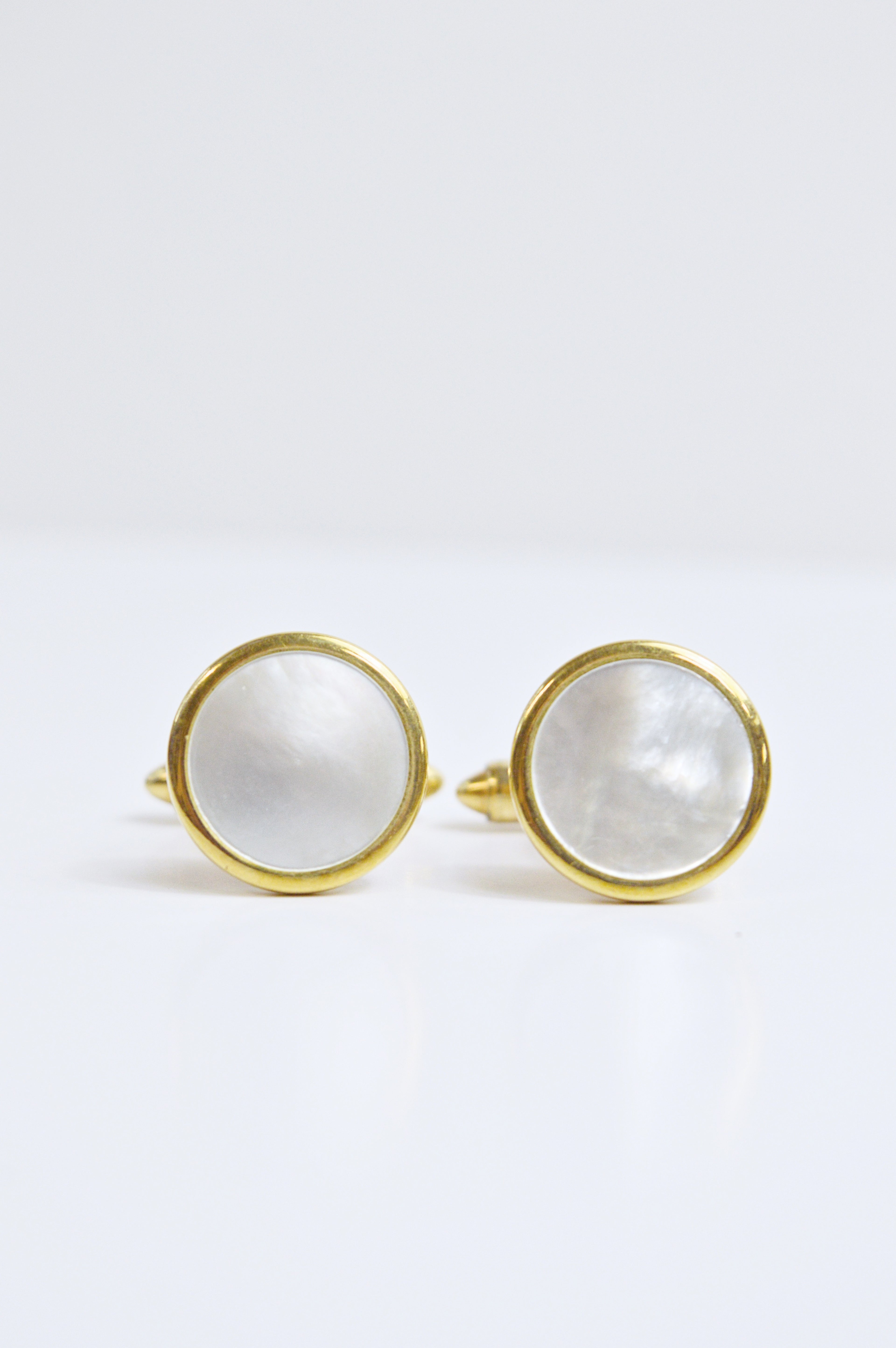 Vintage Krementz Gold Plated Mother Cuff Links | 1950s