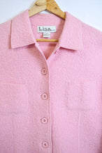 Load image into Gallery viewer, Baby Pink Brushed Wool Blazer | 1980s | Large
