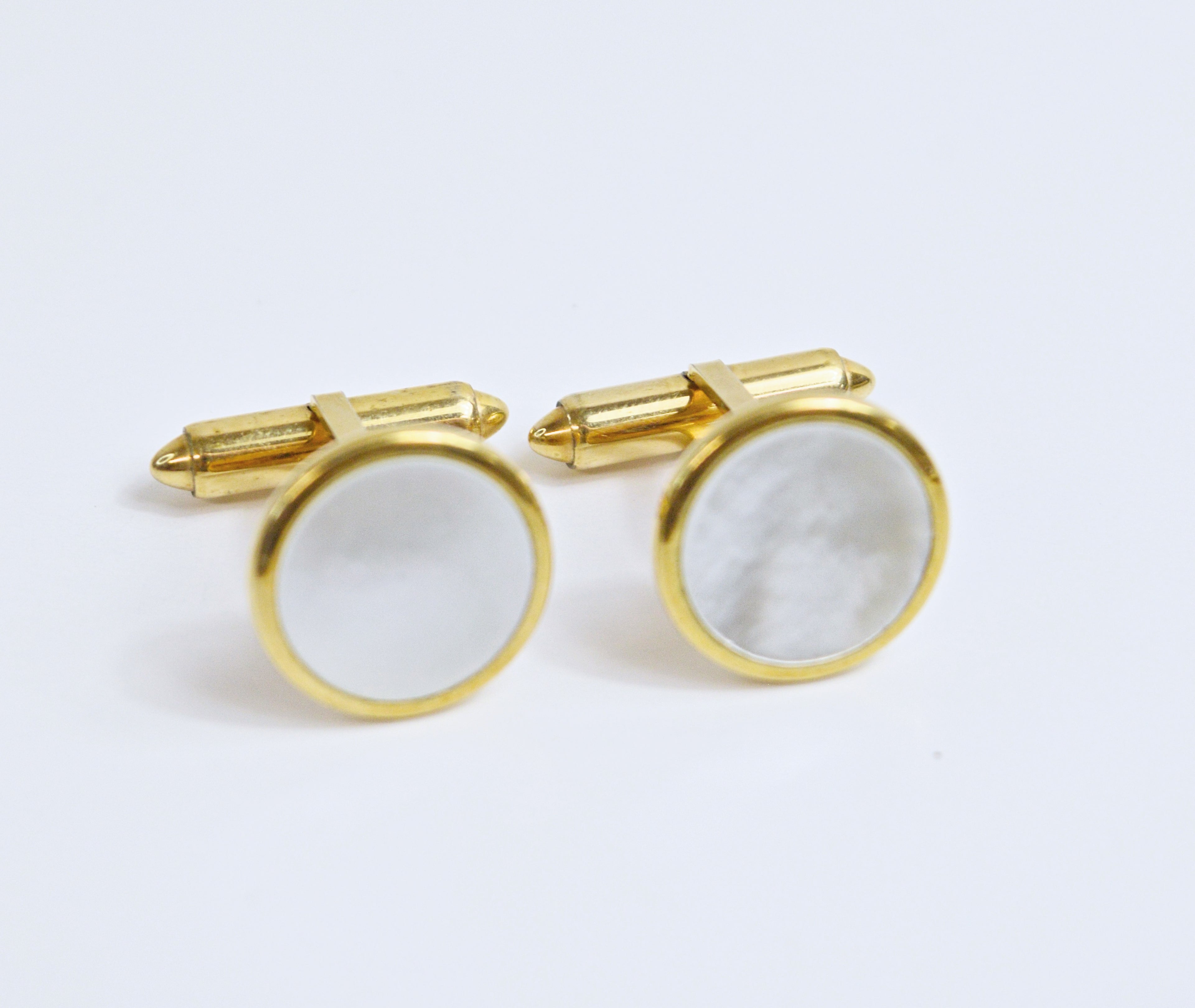 Vintage Krementz Gold Plated Mother Cuff Links | 1950s
