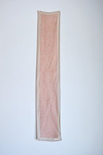 Load image into Gallery viewer, Beige and Red Long &quot;Silk&quot; Scarf
