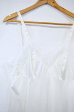 Load image into Gallery viewer, White Lace Trim Nightgown / Slip Dress | XS-S
