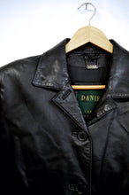 Load image into Gallery viewer, Danier Black Leather Jacket | L
