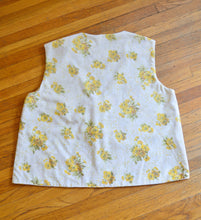 Load image into Gallery viewer, Up-cycled Handcrafted Vintage Floral Tie-Front Vest | Extra-Large
