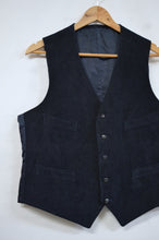 Load image into Gallery viewer, Men&#39;s Navy Corduroy Vest | M-L
