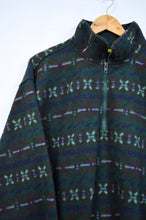 Load image into Gallery viewer, Men&#39;s Dark Geometric Print Fleece Pullover | M
