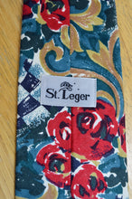 Load image into Gallery viewer, Vintage St. Leger Floral Cotton Tie | 1980s
