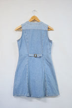 Load image into Gallery viewer, Sleeveless Denim Pinafore Dress | 1990s | Small
