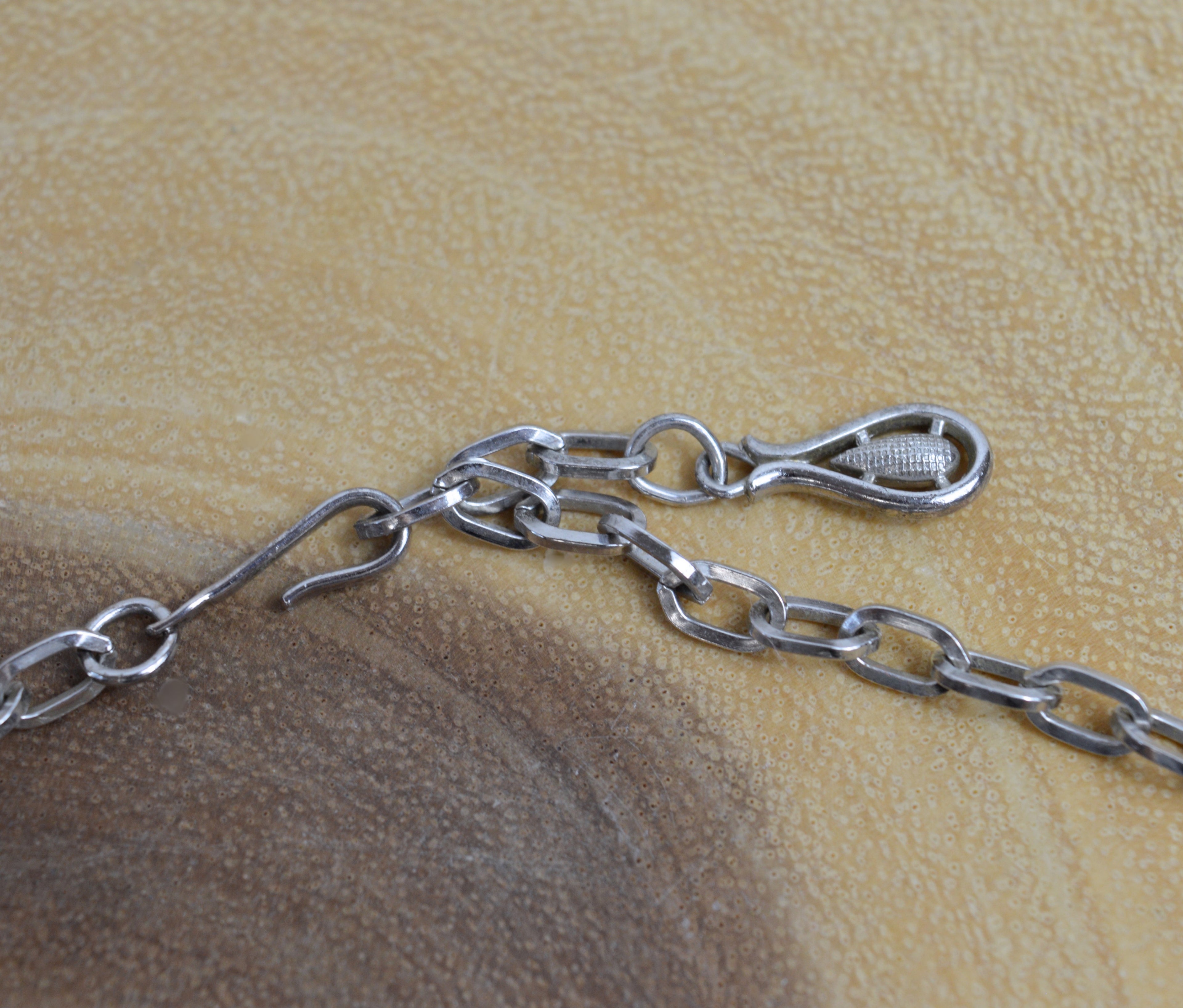 Vintage Coro Chunky Silver Statement Chocker Necklace | 1948