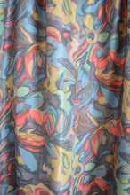 Load image into Gallery viewer, Multicoloured Abstract Print Silk Maxi Skirt | S
