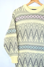 Load image into Gallery viewer, Pastel Chevron Print Long Sweater | S
