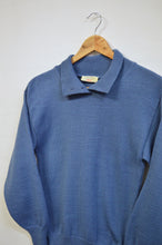 Load image into Gallery viewer, Calvin Klein Blue Wool Blend High Neck Sweater | XS-S
