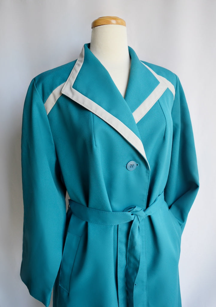 Teal Trench Coat | Extra-Large