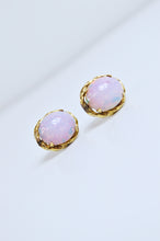 Load image into Gallery viewer, Vintage Aurora Opal Screw-Back Stud Earrings in 14k Gold Setting | 1960s
