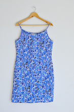 Load image into Gallery viewer, Vintage 1990s Blue Floral Slip Dress
