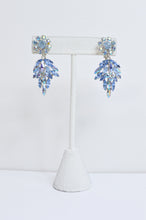 Load image into Gallery viewer, Vintage Sherman Blue Aurora Borealis Brooch and Earring Set | 1950s-1960s
