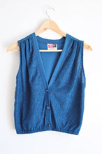 Load image into Gallery viewer, Vintage 1970s Blue Wool Blend Vest
