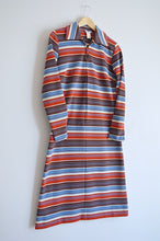 Load image into Gallery viewer, Half Zip Striped Collared Dress | S
