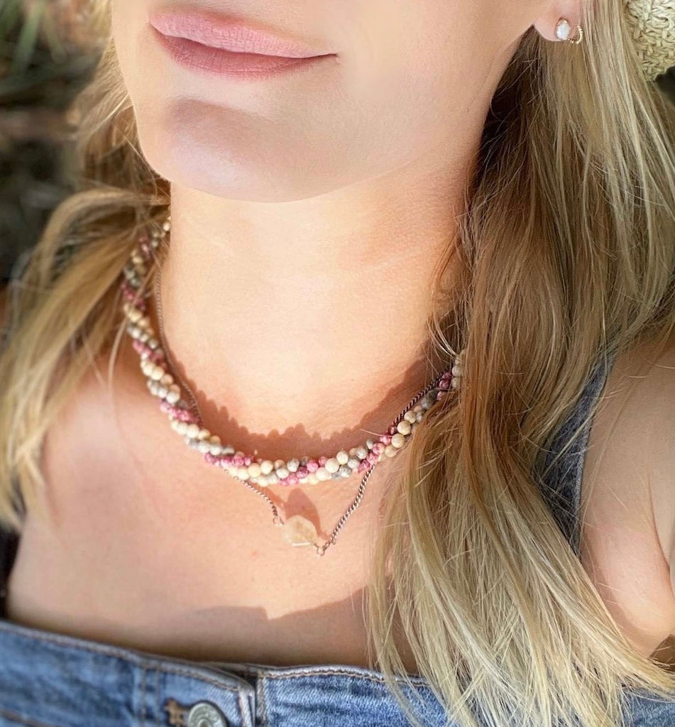 Multicoloured Multistrand Necklace