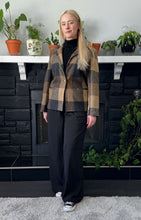 Load image into Gallery viewer, Brown Checkered Wool Blazer | M
