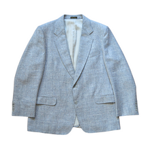 Load image into Gallery viewer, Vintage Men&#39;s Light Gray Marled Wool Silk and Linen Blazer | Large (44) 
