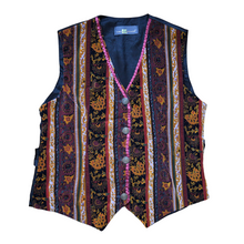 Load image into Gallery viewer, Vintage 1990s Two Roads Printed Velvet Vest
