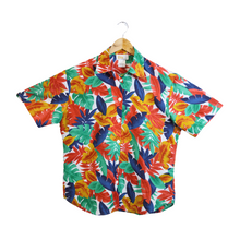 Load image into Gallery viewer, Tropical Palm Leaves Resort Shirt Blouse | 1980s-1990s | Large / Extra-Large
