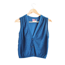 Load image into Gallery viewer, Blue Wool Blend Vest | S
