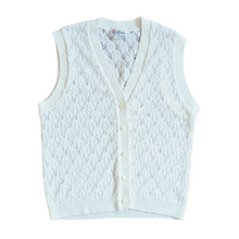 Load image into Gallery viewer, Vintage 1970s-1980s D&#39;Allaird&#39;s - Made in Canada White Lace Knit Sweater Vest
