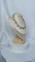 Load and play video in Gallery viewer, Vintage Coro Chunky Silver Statement Chocker Necklace | 1948
